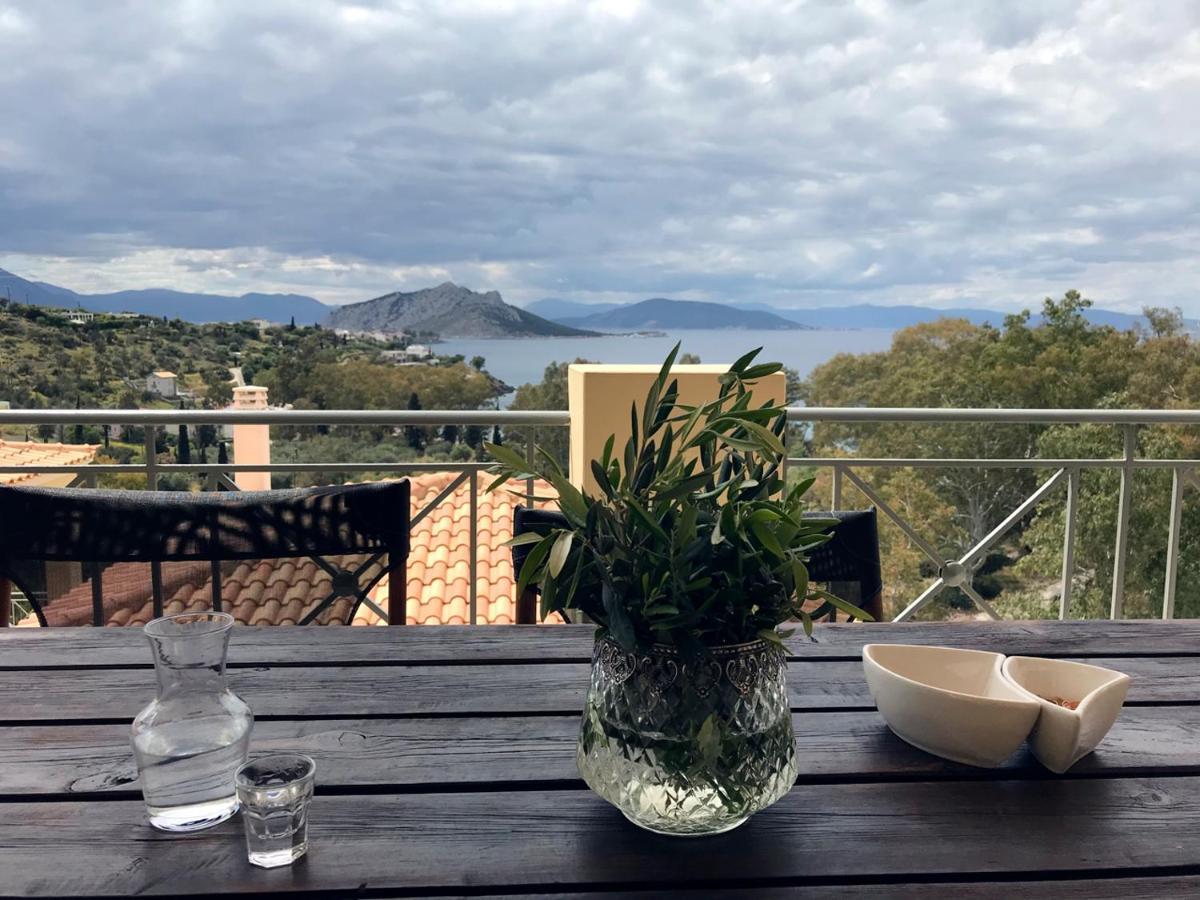 Serenity Villa Aegina Fantastic View Near The Beach Luaran gambar
