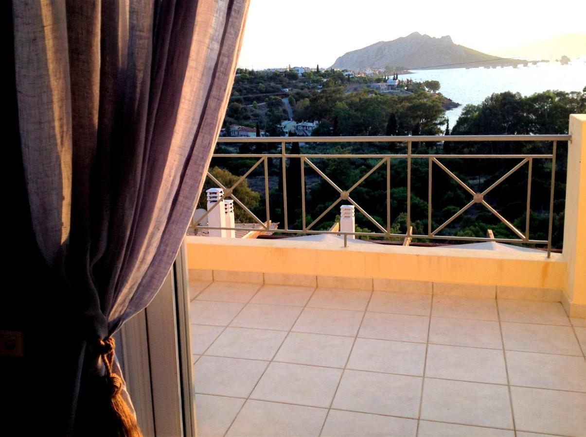 Serenity Villa Aegina Fantastic View Near The Beach Luaran gambar