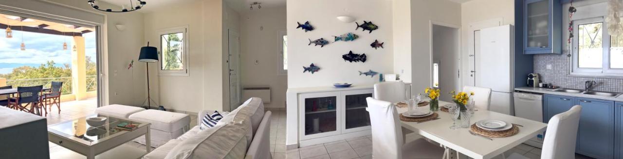 Serenity Villa Aegina Fantastic View Near The Beach Luaran gambar